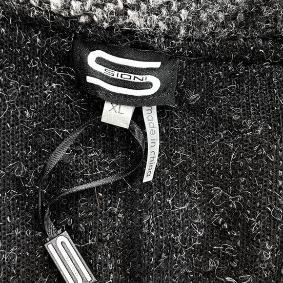 NWT Sioni Wool/Mohair Patchwork Sweater Coat - Picture 14 of 16